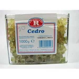 F. Ili Rebecchi Cedro Candied Citron Citrus Peel Diced 1 Kilo 2.2 Pounds by Rebecchi