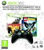 Xbox 360 Wireless Entertainment Pack (includes Xbox 360 Wireless Controller Black and Two Xbox 360 Games - Pure and Lego Batman)