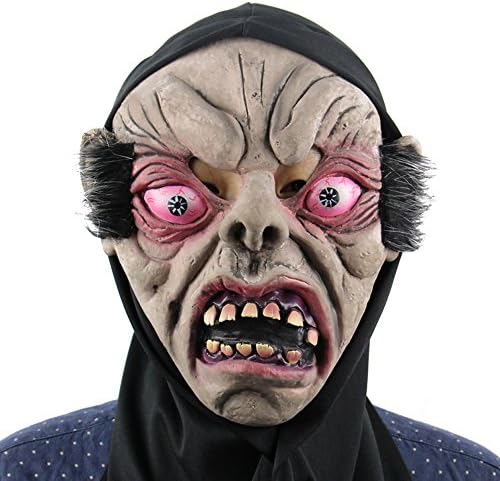 Roselegends Halloween Costume Red Eyes Gost Face Mask
