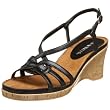 Aerosoles Faux Cork Heel Strappy Wedge Sandal