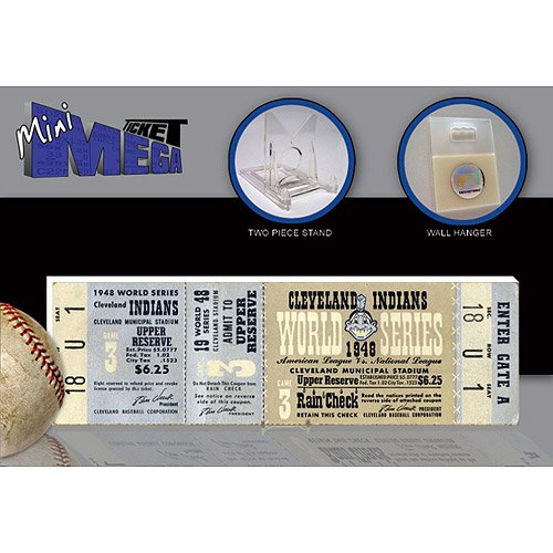 Cleveland Indians 1948 World Series Mini-Mega Ticket