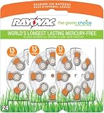Rayovac Size 13 Mercury Free Hearing Aid Battery, 24 Count Package 51wA3YJ9hIL. SL160 Rayovac Size 13 Mercury Free Hearing Aid Battery, 24 Count Package
