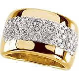 14K Yellow Gold Diamond Ring/Band - 1.20 Ct.