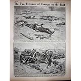 1916 人の Ww1 R.a.m.c の兵士のバトルフィールドドイツ銃の軍隊