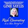 RICH DECORATING On A Shoestring by GINIE SAYLES