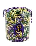 Forum Novelties 58932 Mardi Gras Bead Necklaces - Pail of 144