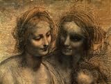 Detail of the Virgin and Child with Saint Anne and Saint John the Baptist by Leonardo Da Vinci - 24
