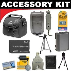 Deluxe DB ROTH Accessory Kit For The Sony DCR-SR42, SR45, SR46, SR47, SR62, SR65, SR67, SR82, SR85, SR87, SR200, SR220, SR300, SX40, SX41, SX60 Camcorders