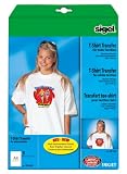 Sigel IP650 InkJet-Transferfolien f�r T-Shirts, wei�, helle Textilien, polymerbeschichtetes Papier, 197 �m, A4, 3 BL