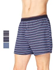 3 Pack Authentic Pure Cotton Assorted Marl Boxers