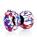 Mr B Harlequin Diabolo, Metal Diablo Sticks & Diabolo Directions Instructional DVD! (Red, White & Blue)
