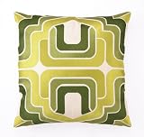Trina Turk Embroidered Ogee Pillow, Green, 20 x 20