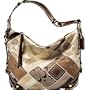 - 	 AUTHENTIC COACH KHAKI SIGNATURE PATCHWORK CARLY 12523