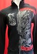 Mosquitohead Mens 'UNITED ROCKERS COBRA & DRAGON' Thermal Track Jacket- Black Mosquitohead Mens 'UNITED ROCKERS COBRA & DRAGON' Thermal Track Jacket- Black