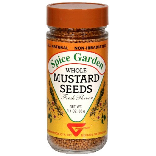 Spice Garden Mustard Seed, Whole, 3.1-Ounce Jar (Pack of 8)
