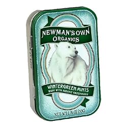 Newman's Own Organics Mints, Wintergreen, 1.76-Ounce Packages (Pack of 6)