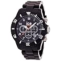 Ice Watch - CH.BK.B.P.09 - Ice Chrono - Montre Homme - Quartz Analogique - Cadran Noir - Bracelet Plastique Noir - Grand Mod�le