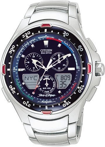 Buy Citizen Eco-Drive Mens Stars & Stripes Watch #JR4000-55L by Citizen