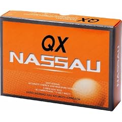NASSAU GOLF BALLS QX BALL - MAXIMUM DISTANCE, WHITE