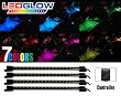 4pc. Multi-Color 7 Color LED Interior Underdash Lighting Kit