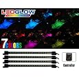 4pc. Multi-Color 7 Color LED Interior Underdash Lighting Kit