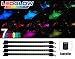 4pc. Multi-Color 7 Color LED Interior Underdash Lighting Kit