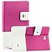 SAWE Tab 4 8 Case Samsung Galaxy Tab 4 8.0 Hybrid Folio Case - Slim Fit Premium Leather Cover with Stand for Samsung Tab 4 8-Inch Tablet SM- T330 / T331 / T335 (Hot Pink)