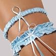 Blue Pearl Adjustable Wedding Garter