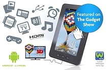 Storage Options 53715 Scroll Excel 7 inch Android Touch-Screen Tablet with 3D Output