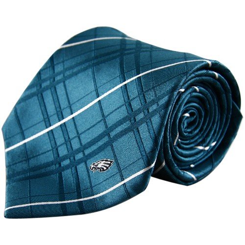 Philadelphia Eagles Oxford Stripe Woven Silk Necktie