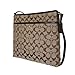 Coach 12CM Signature File Bag - Khaki/Mahogany
