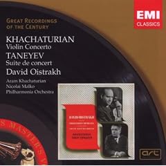 Khatchaturian : Concerto pour violon - Taneyev : Suite de concert