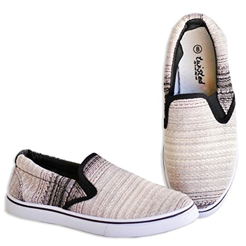Twisted Womens CORE Classic Slip-on Canvas Slim Lo-Top Sneakers