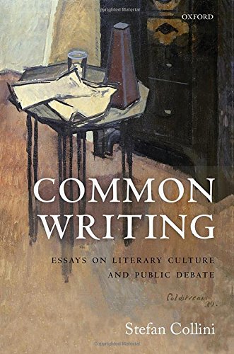 Common Writing: Essays on Literary Culture and Public Debate