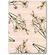 Happy Easter with Lilies - 5" x 7" Vellum Overlay Easter Greeting Card