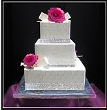Crystal Cake Ribbon Rhinestone Banding Wedding Cake, 3 Yards