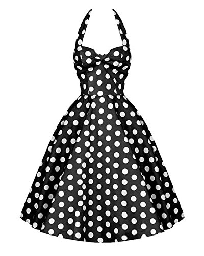 Luouse Classy Vintage Audrey Hepburn Style 1950's Rockabilly Swing Evening Dress