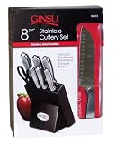 Ginsu 8-Piece Stainless-Steel Knife Block Set