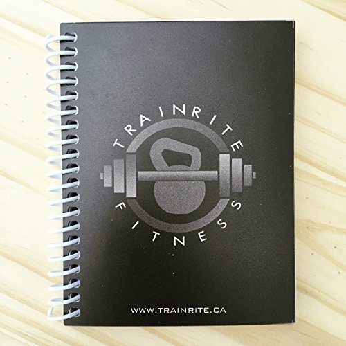 TrainRite Compact Fitness Journal - Black (An Exercise Log Book)