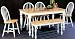 Country Farmhouse 6 Piece Dining Set By Coaster Furniture