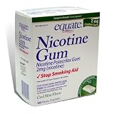 Equate Nicotine Gum Polacrilex Stop Smoking Aid, Mint Flavor 2 mg, 100 Pieces Equate Nicotine Gum Polacrilex Stop Smoking Aid, Mint Flavor 2 mg, 100 Pieces