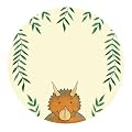 6 Dinosaur Name Stickers
