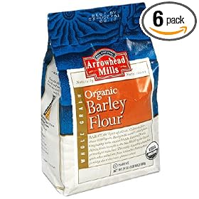 Arrowhead Mills Organic Barley Flour, 24 Ounce Bags (Pack of 6)