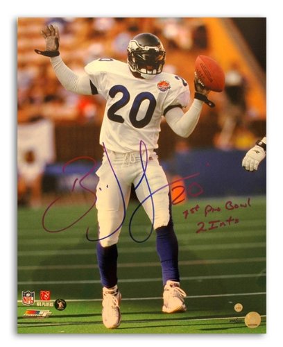 Brian Dawkins Autographed/Hand Signed Philadelphia Eagles 16x20 Pro Bowl Photo Inscribed ''1st Pro B