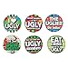 FE/OTC Christmas Party Ugly Sweater Contest Award Buttons Gag Gift 12 pc. Set