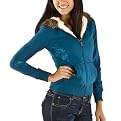 Mossimo Supply Co. Juniors Fur Lined Hoodie - Deep Teal