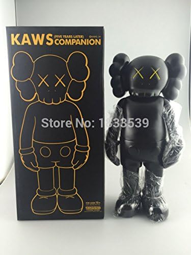 2016 16 Inch Original fake KAWS Dissected Companion Action Figures model With Original Box (Black)