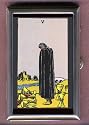 CUPS V TAROT CARD, COIN GUITAR PICK PILL BOX