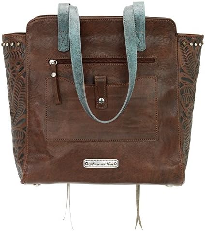 American West Navajo Soul Collection Zip Top Tote Western Handbag Purse- 3485534rw