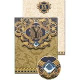 Y Monogram Jewel and Gold Foil Embellished Pocket Note Pad